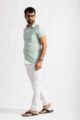 Image for Kusvaa Awk66 Sarvin Handblock Men Half Sleeves Shirt Front