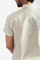Image for Kusvaa Awk67 Prithvik Handblock Men Half Sleeves Shirt Closeup 2