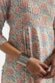 Image for Kusvaa Bpr39 Amolika Handblock Cotton Kurta Closeup 2