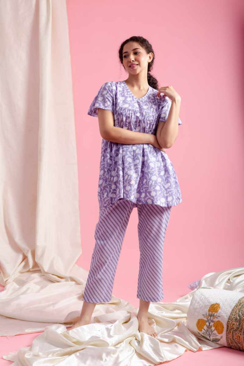 Image for Kusvaa De188 Bhavya Cotton Loungewear Set Front