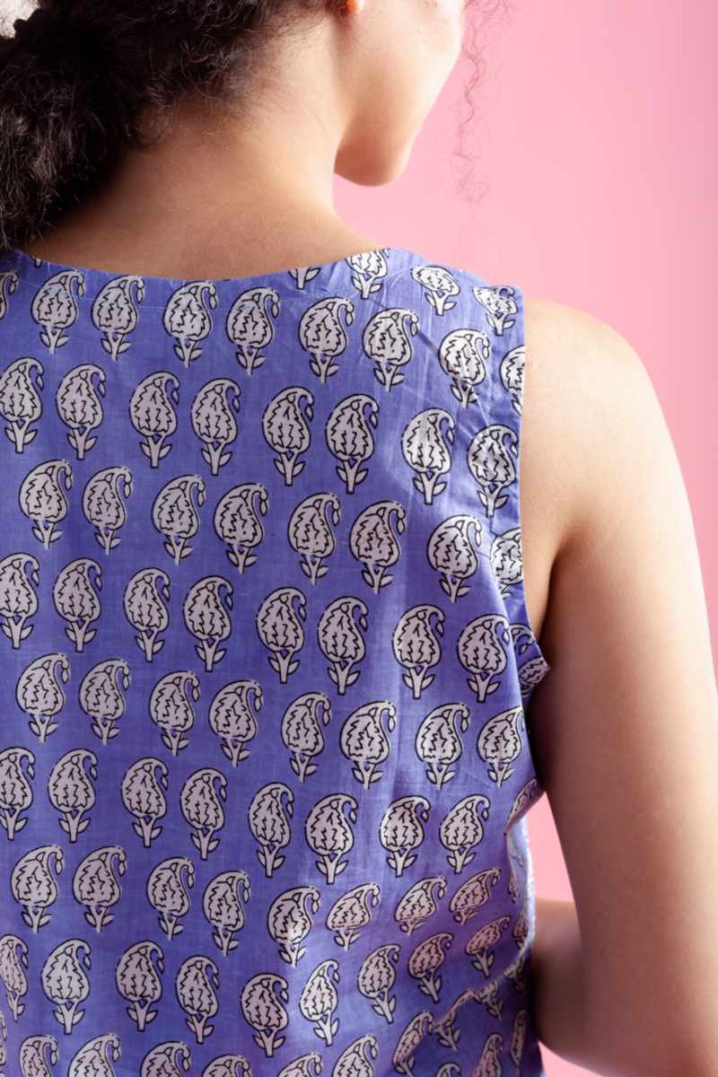 Image for Kusvaa De190 Diya Cotton Loungewear Set Closeup 2