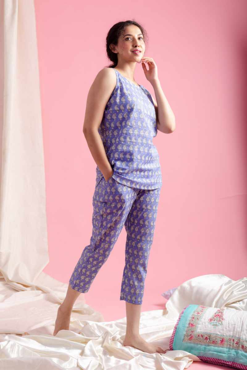 Image for Kusvaa De190 Diya Cotton Loungewear Set Side