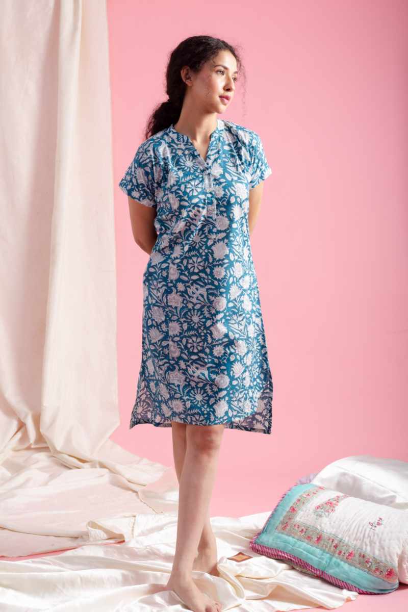 Image for Kusvaa De193 Rihya Cotton Short Nightie Featured