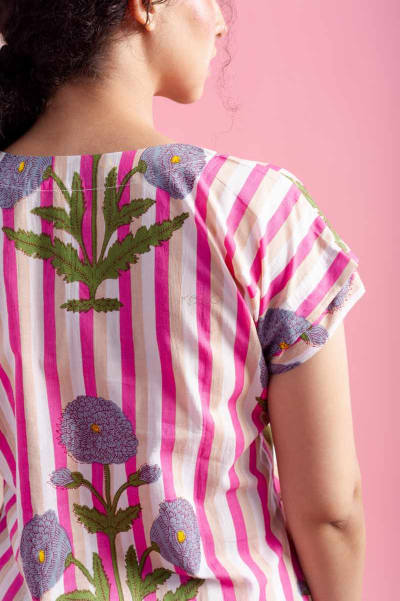 Image for Kusvaa De195 Mousami Cotton Loungewear Set Closeup 2