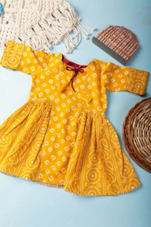 Image for Kusvaa Mbe81 Divya Kid Cotton Frock Featured