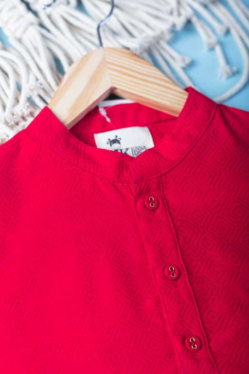 Image for Kusvaa Mbe84 Ayan Rayon Boy Kurta Front