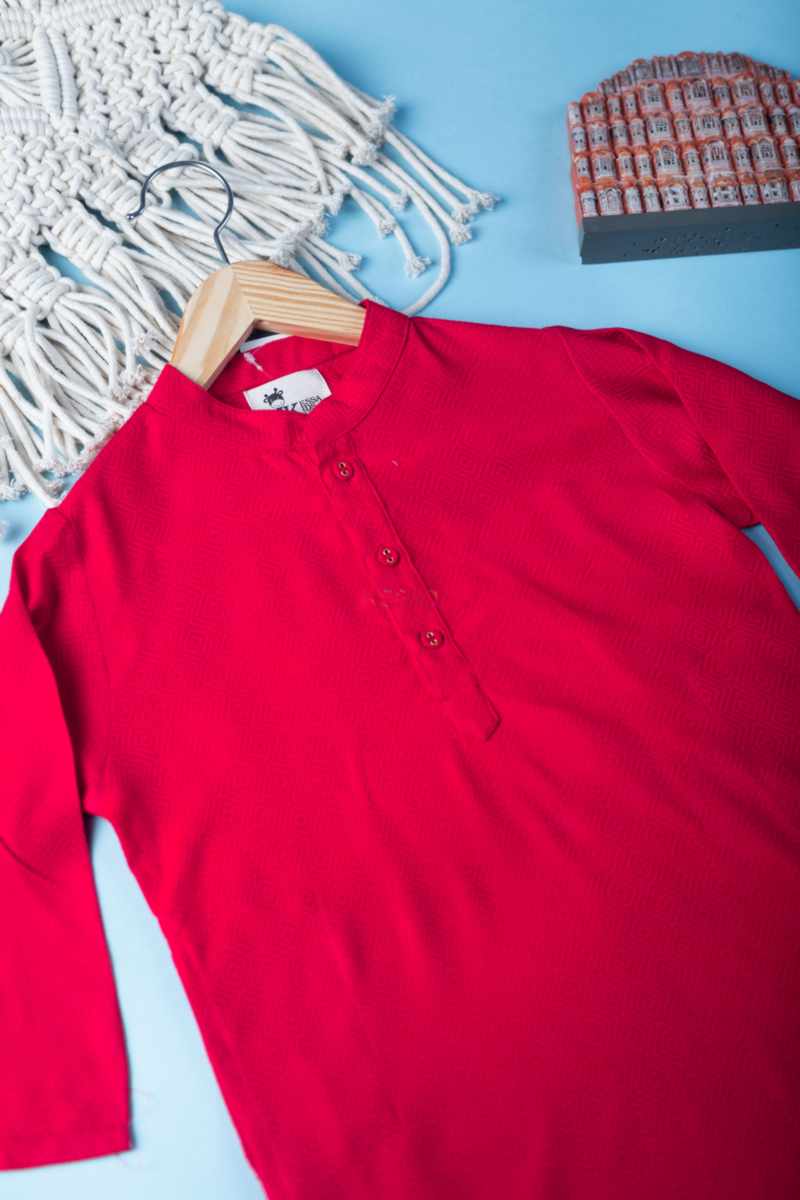 Image for Kusvaa Mbe84 Ayan Rayon Boy Kurta Side