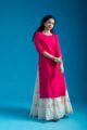 Image for Kusvaa Vcr152 Sakhi Chanderi Straight Fit Kurta Side New