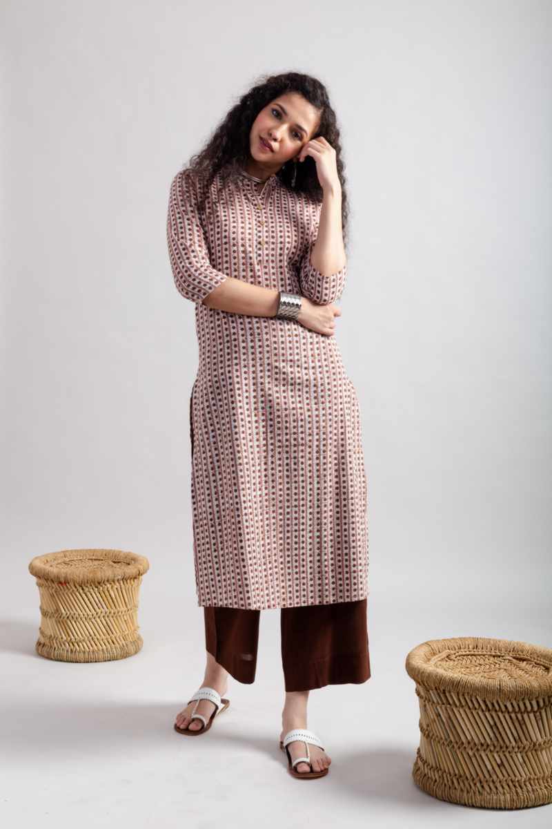 Image for Kusvaa Vcr200 Vipasha Cotton Straight Fit Kurta Featured