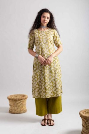 Image for Kusvaa Vcr204 Manishitha Cotton Straight Fit Kurta Featured