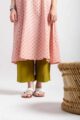 Image for Kusvaa Vcr216 Hamsi Handblock Cotton A Line Kurta Closeup 2
