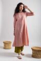Image for Kusvaa Vcr216 Hamsi Handblock Cotton A Line Kurta Featured