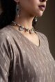 Image for Kusvaa Ws1002 Arunima Ikkat A Line Dress Closeup New