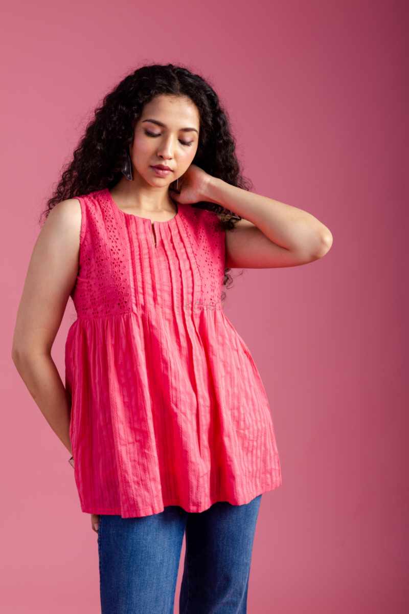 Image for Kusvaa Ws1023 Gautami Cotton Dobby Short Top Featured