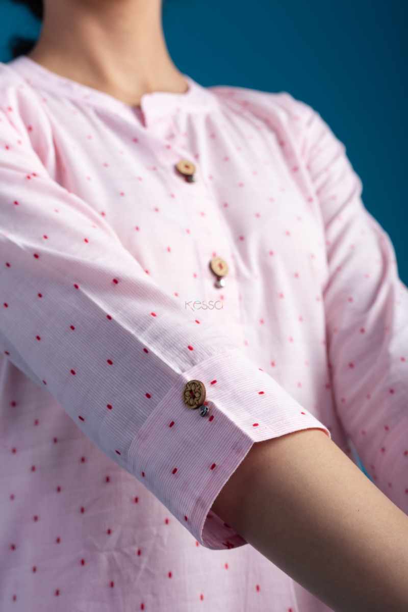 Image for Kusvaa Ws722 Koral Straight Kurta Closeup 2 New