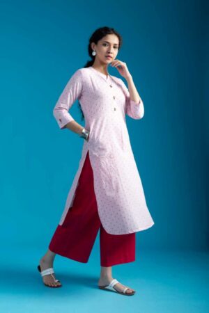 Image for Kusvaa Ws722 Koral Straight Kurta Front New