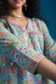 Image for Kusvaa Wsr318 Ananta Kalidaar Gotta Work Kalidaar Kurta Closeup New