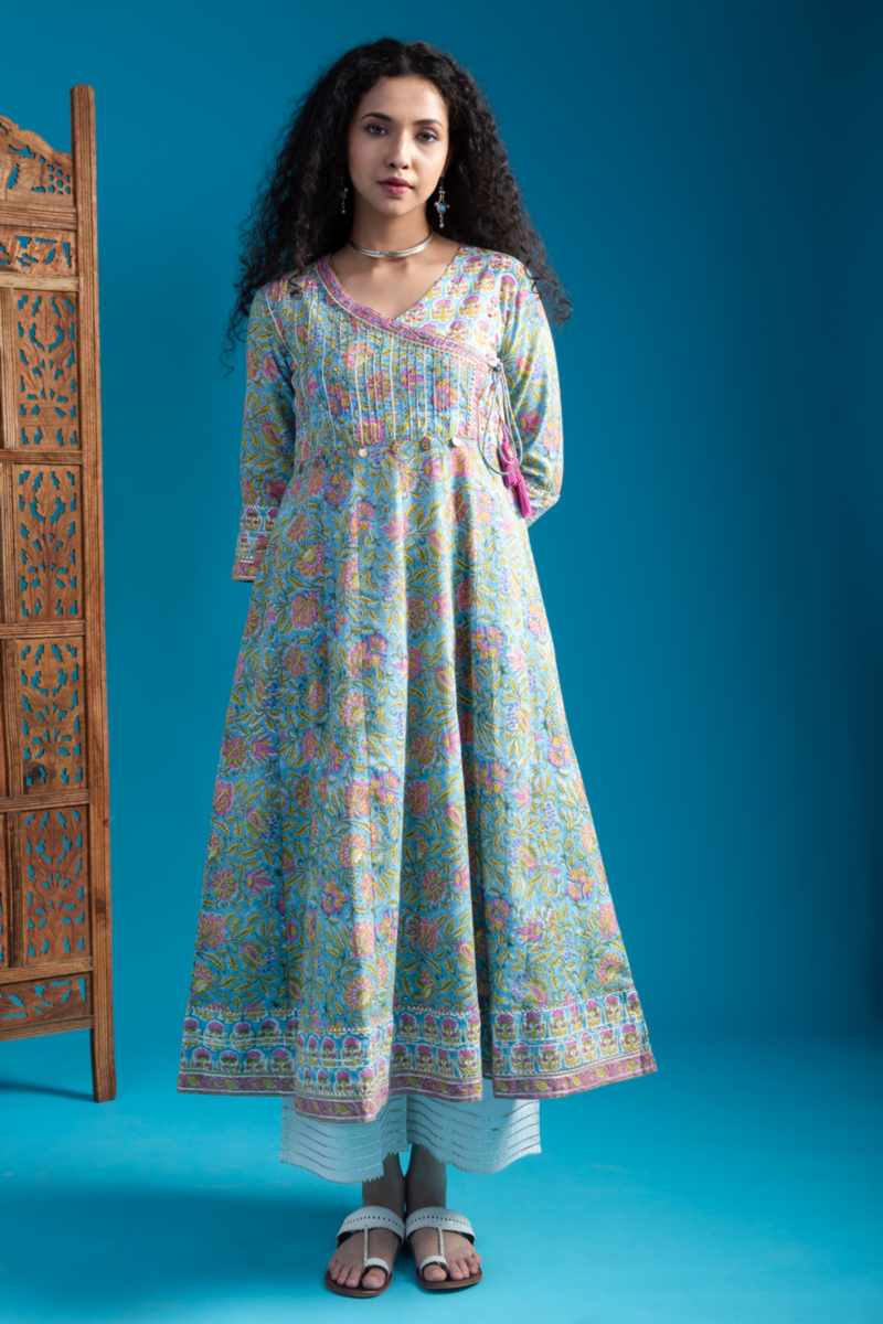 Image for Kusvaa Wsr318 Ananta Kalidaar Gotta Work Kalidaar Kurta Featured New