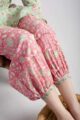 Image for Kusvaa Wsr399 Kavya Handblock Kurta Pant Set Closeup 2