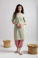 Image for Kusvaa Wsr399 Kavya Handblock Kurta Pant Set Featured