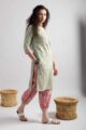 Image for Kusvaa Wsr399 Kavya Handblock Kurta Pant Set Front