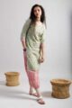 Image for Kusvaa Wsr399 Kavya Handblock Kurta Pant Set Side