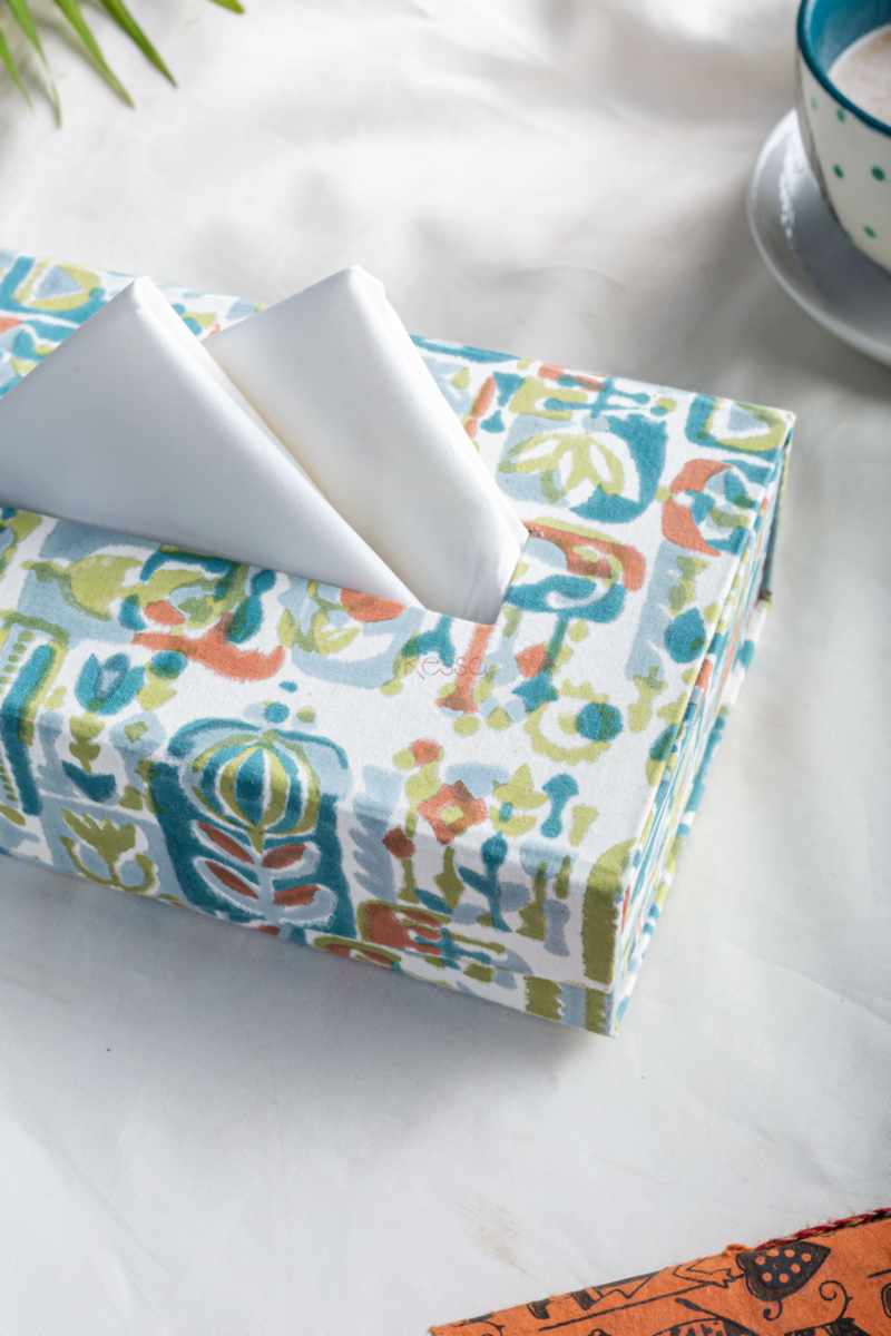 Image for Kusvaa Wsra115 Himani Multicolored Tissue Dispenser Side