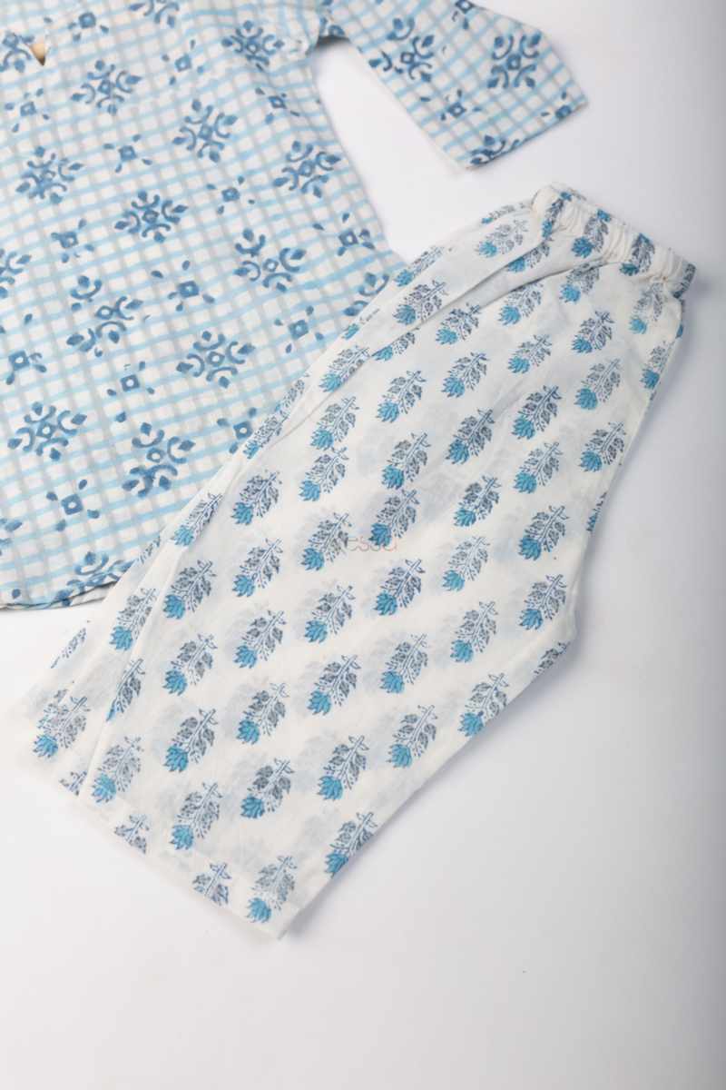 Image for Kusvaa Wsrk108 Haasini New Born Kurtapyjama Set Closeup