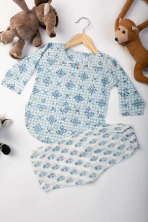 Image for Kusvaa Wsrk108 Haasini New Born Kurtapyjama Set Featured