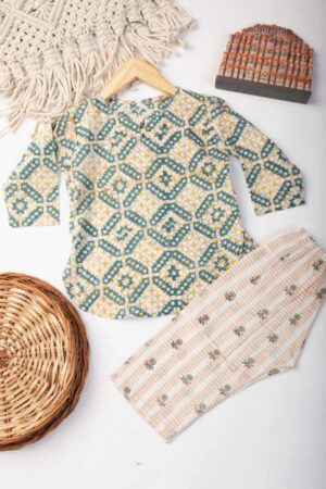 Image for Kusvaa Wsrk112 Nilay New Born Kurtapyjama Set Featured
