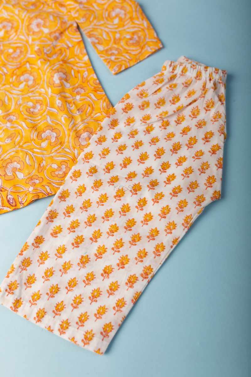 Image for Kusvaa Wsrk94 Priyank New Born Kurtapyjama Set Closeup