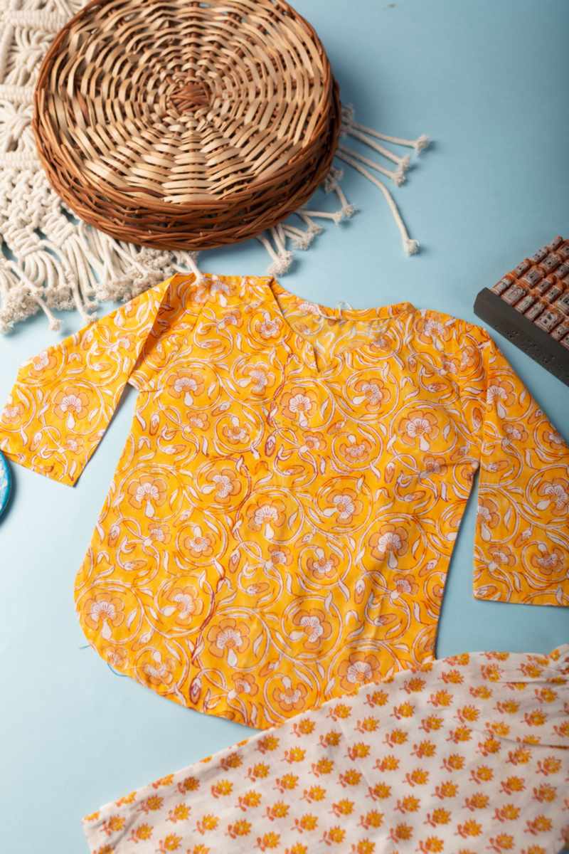 Image for Kusvaa Wsrk94 Priyank New Born Kurtapyjama Set Front