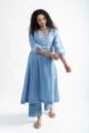 Image for Kusvaa Avdaf249 Aadita Cotton Kurta Pant Set Front