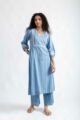 Image for Kusvaa Avdaf249 Aadita Cotton Kurta Pant Set Side
