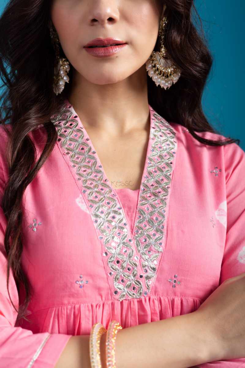 Image for Kusvaa Avdaf258 Jaya Cotton Complete Suit Set Closeup 2