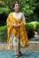 Image for Kusvaa Avdaf259 Ranit Cotton Handblock Complete Suit Set Front New