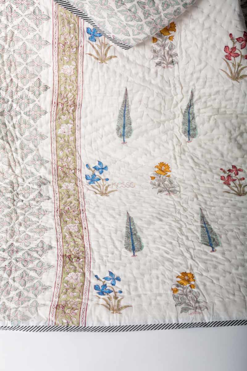 Image for Kusvaa Kaq270 Nalini Double Bed Quilt Front