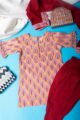 Image for Kusvaa Mbe89 Aasrita Girls Cotton Dhoti Set Front