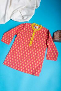 Image for Kusvaa Mbe91 Kairav Boys Cotton Kurta Featured