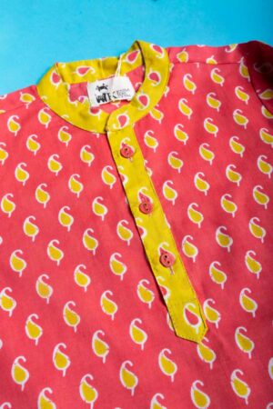 Image for Kusvaa Mbe91 Kairav Boys Cotton Kurta Front