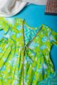 Image for Kusvaa Mbe96 Eshana Girls Cotton Kurta Pant Set Closeup