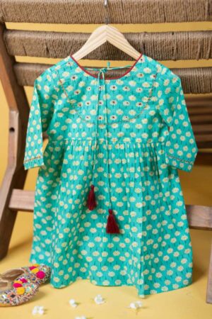 Image for Kusvaa Mbe99 Shreya Girls Cotton Frock Featured