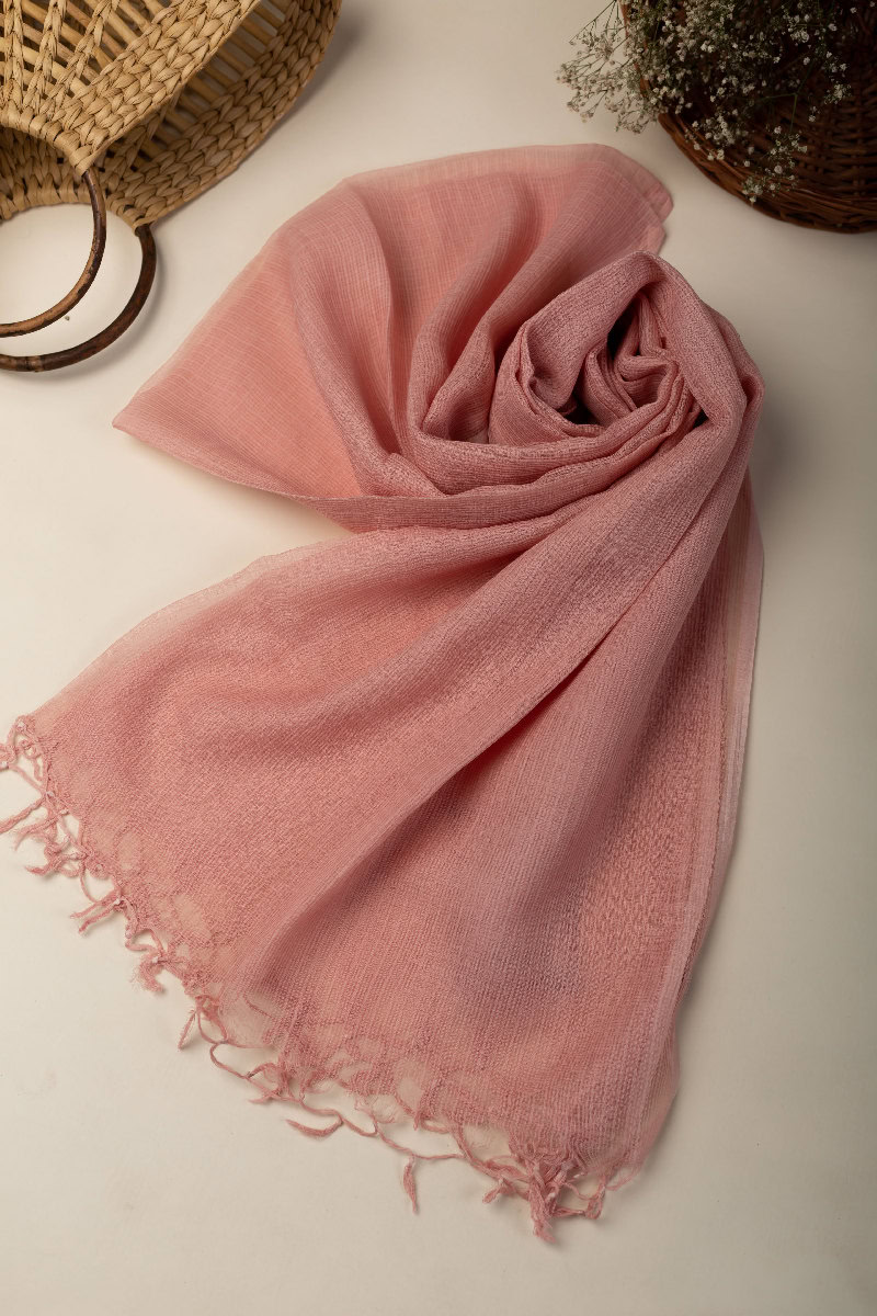 Image for Kusvaa Rndupatta05 Multi Color Cotton Kota Doria Dupatta Closeup 2