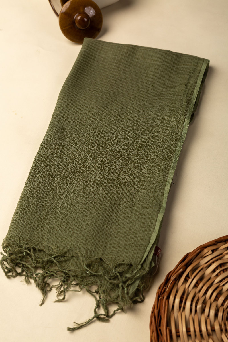 Image for Kusvaa Rndupatta05 Multi Color Cotton Kota Doria Dupatta Daarkgreen Featured Hd