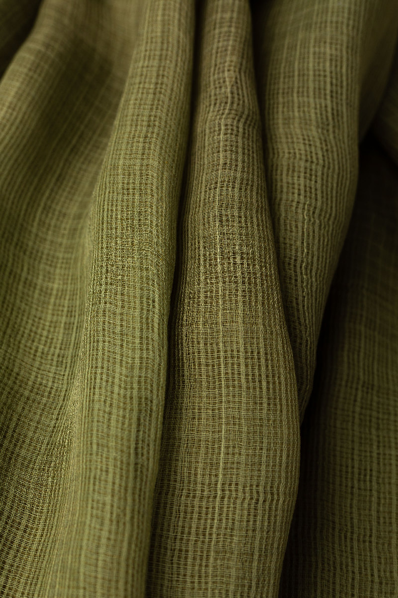 Image for Kusvaa Rndupatta05 Multi Color Cotton Kota Doria Dupatta Daarkgreen Front Hd