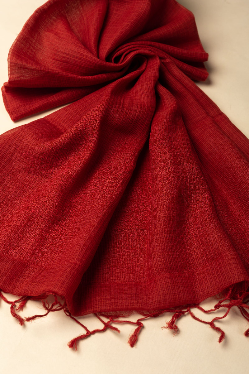 Image for Kusvaa Rndupatta05 Multi Color Cotton Kota Doria Dupatta Lightrust Front Hd