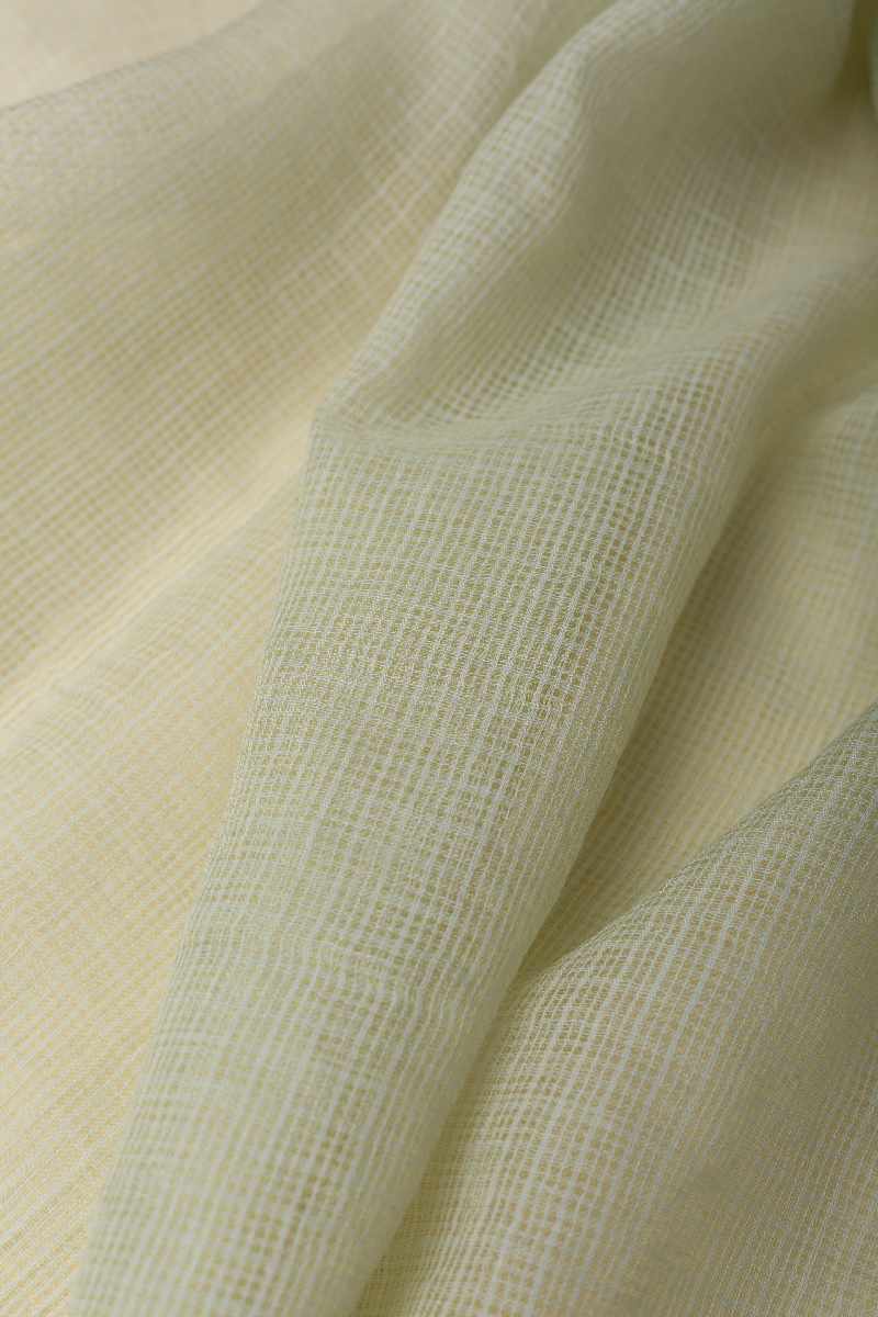 Image for Kusvaa Rndupatta05 Multi Color Cotton Kota Doria Dupatta Pistagreen Side