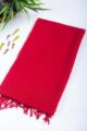 Image for Kusvaa Rndupatta05 Multi Color Cotton Kota Doria Dupatta Red Featured