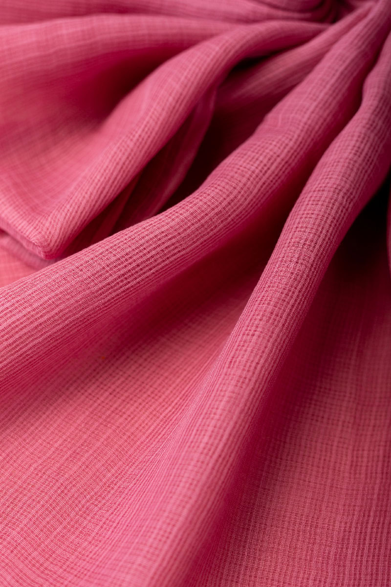 Image for Kusvaa Rndupatta05 Multi Color Cotton Kota Doria Dupatta Rosepink Side