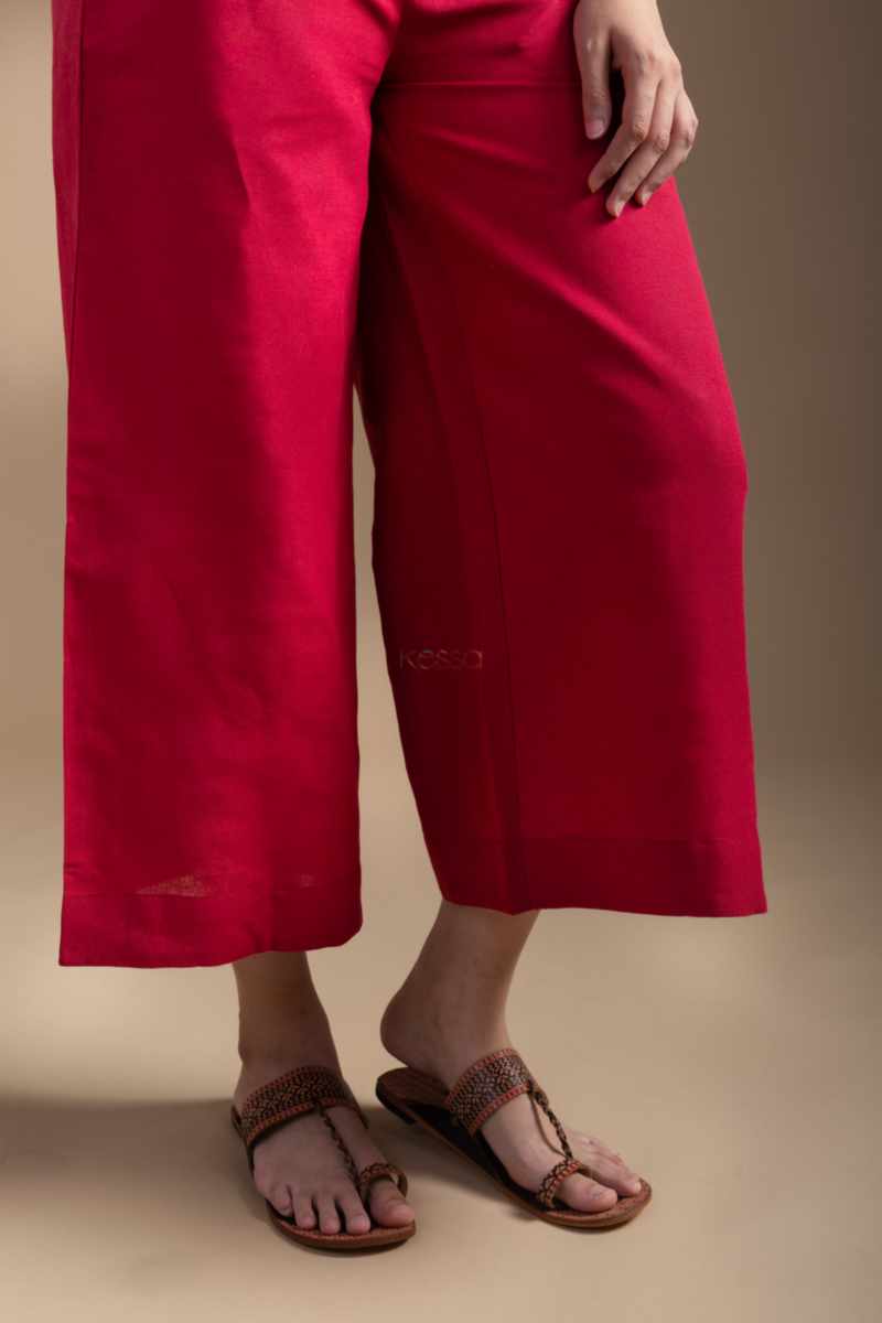 Image for Kusvaa Ws1036 Chitramala Linen Co Ord Set Closeup 2